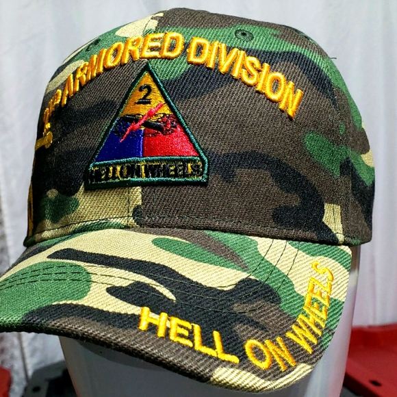 Military ARMY 2nd Armored Division Hat - Picture 2 of 4